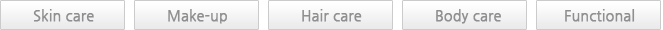 skin care / make-up / hair care / body care / functional